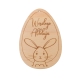 Egg shaped tag - rabbit