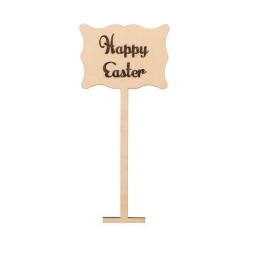 Plywood plate "Happy Easter"