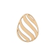 Plywood egg with a stripes