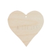 Heart cut-out 60mm - plywood