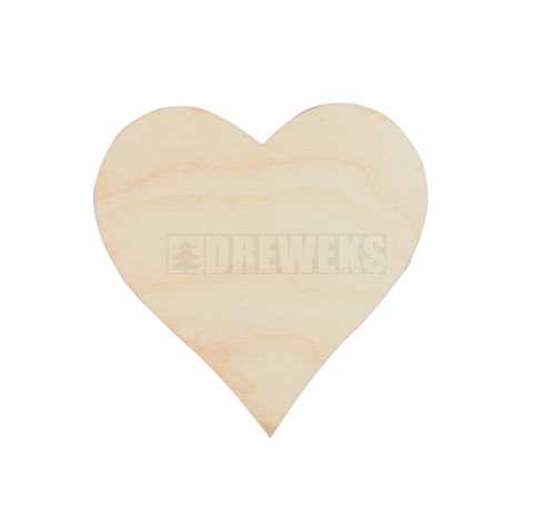 Heart cut-out 60mm - plywood without hole