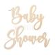 Baby Shower - wooden garland