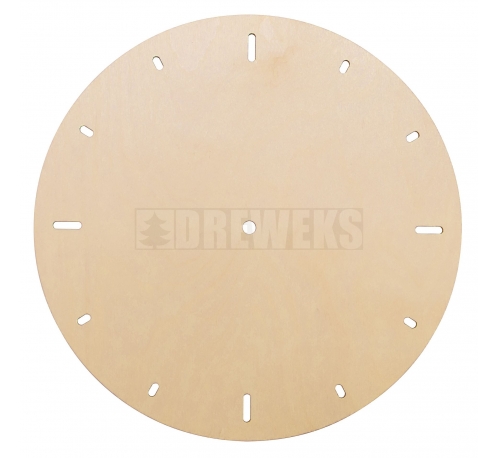 Punched circular clock