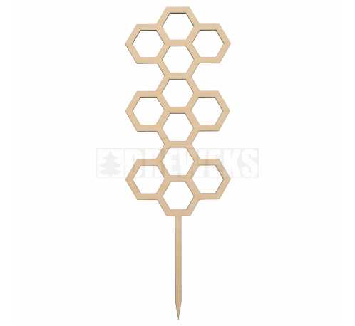 Pergola with symmetrical honeycomb