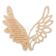 Wings with a prayer for Baptism/Communion