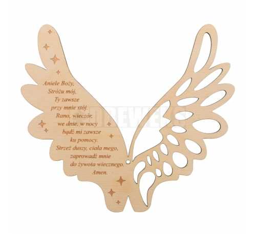 Wings with a prayer for Baptism/Communion