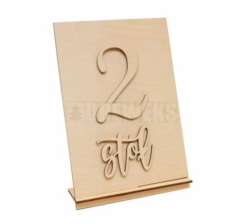 Wooden table numbers