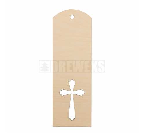 Bookmark with a cut-out cross