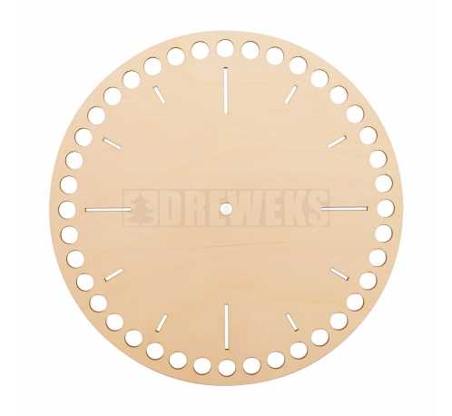 Boho round clock with numbers - large