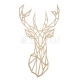 Large geometric deer wall art