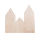 Wooden houses- set of 3