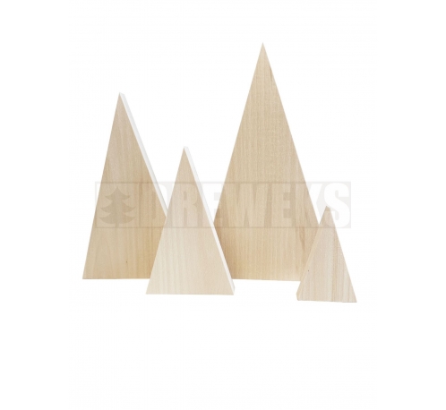 Christmas trees triangles, forest, mountains- set of 4 pcs.