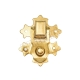Decorative lock 29x37mm - brass