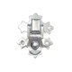 Decorative lock 29x37mm - nickel