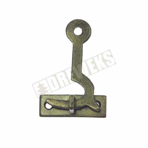 Hook for boxes 33x21mm - dark brass