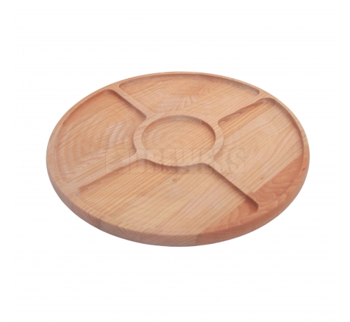 Rotating serving board, 5 compartments