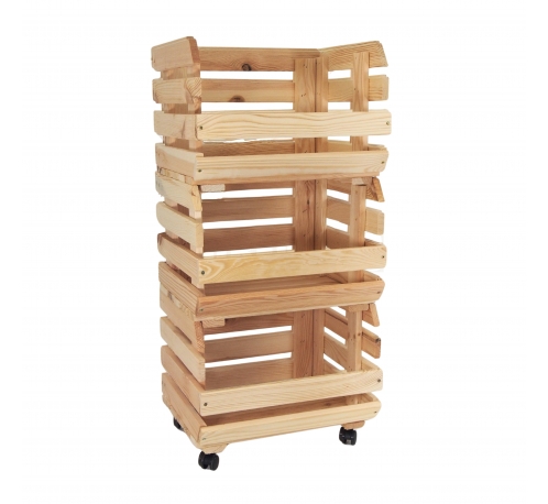 Triple vegetable box with wheels