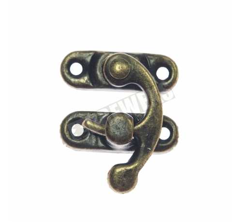 Lock with hook - dark golden - 500 pieces